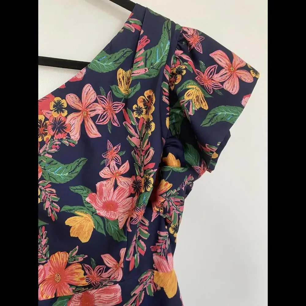 Anthropologie x Finders Keepers - One Shoulder Ruffle Mini Dress, size 6 - Picture 9 of 14
